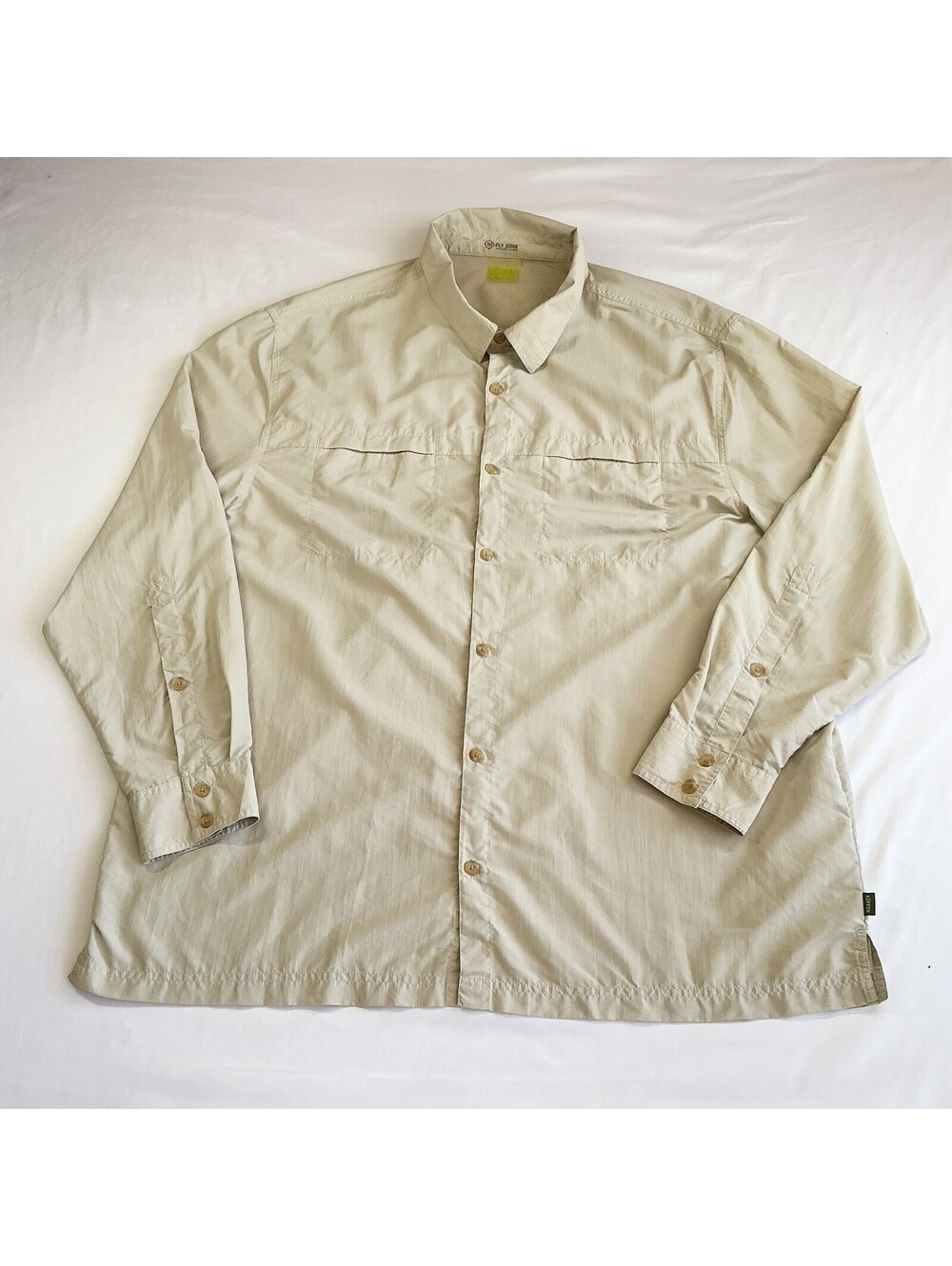 Köppen No-Fly Zone Insect Repellent Long Sleeve Performance Shirt Beige XXL